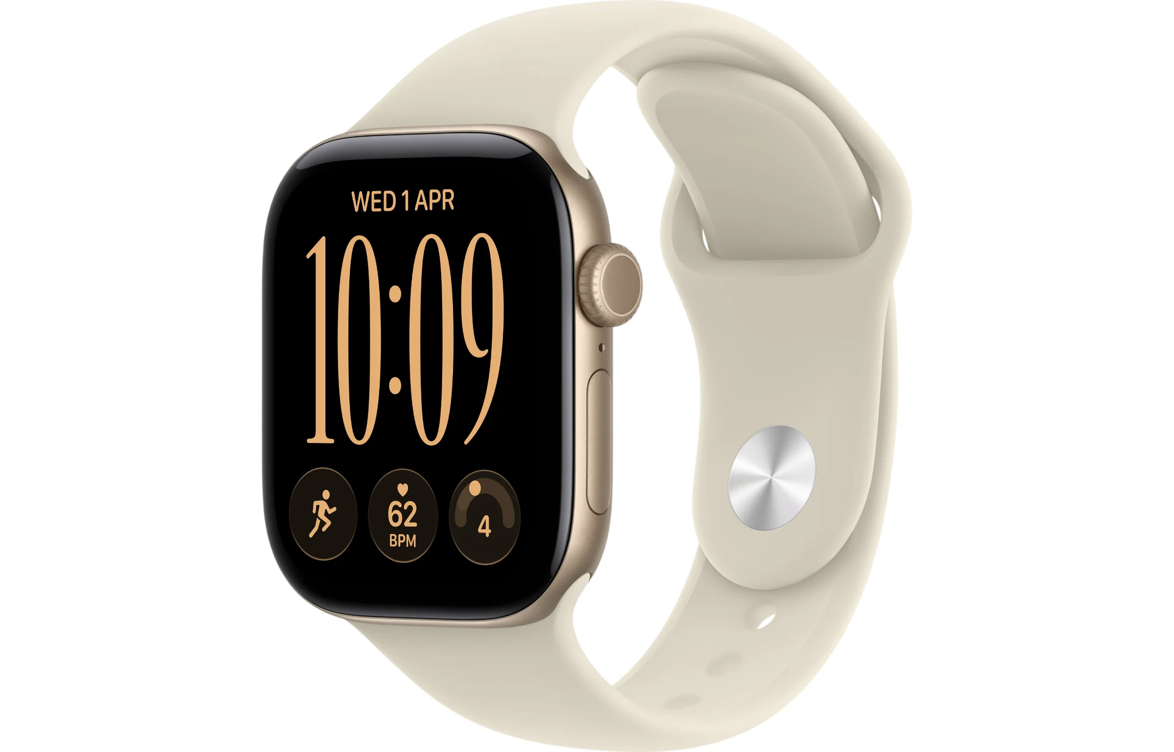 Apple Watch Series 12 42mm GPS + Cellular Light Gold Aluminum Case