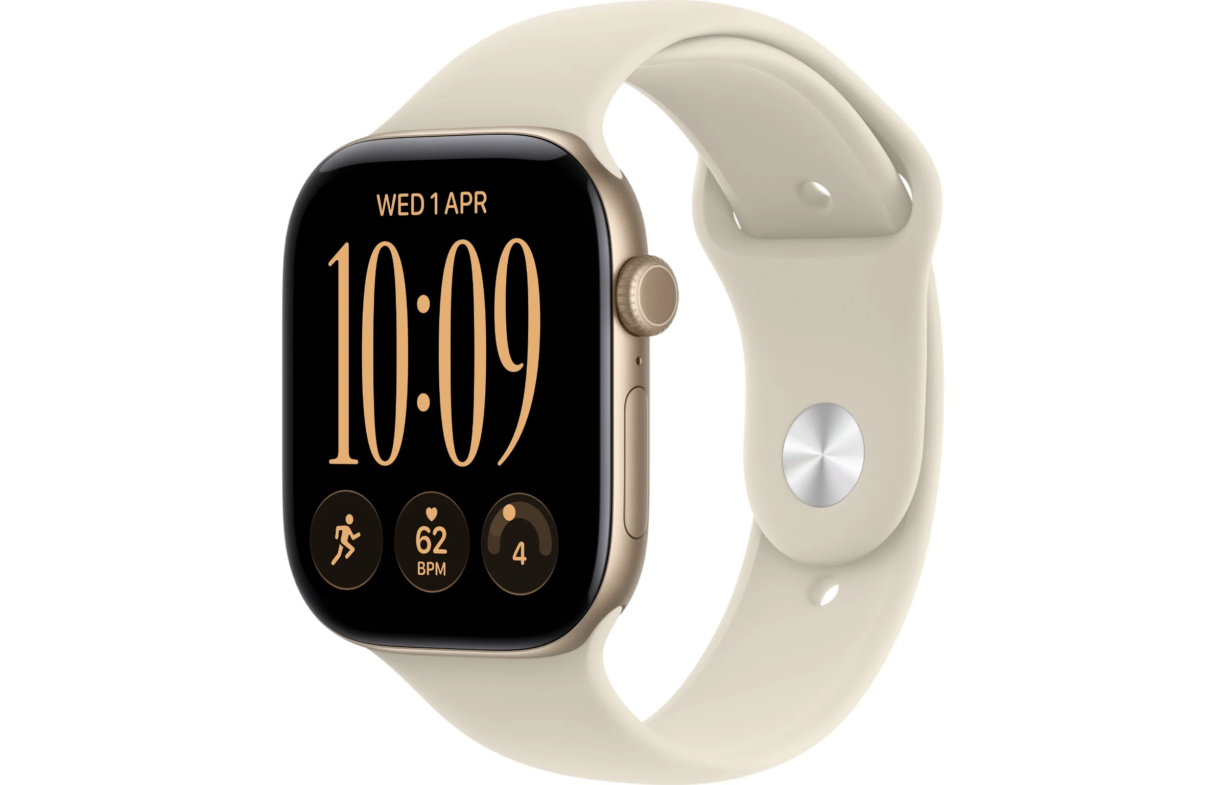 Apple Watch Series 12 46mm GPS + Cellular Light Gold Aluminum Case