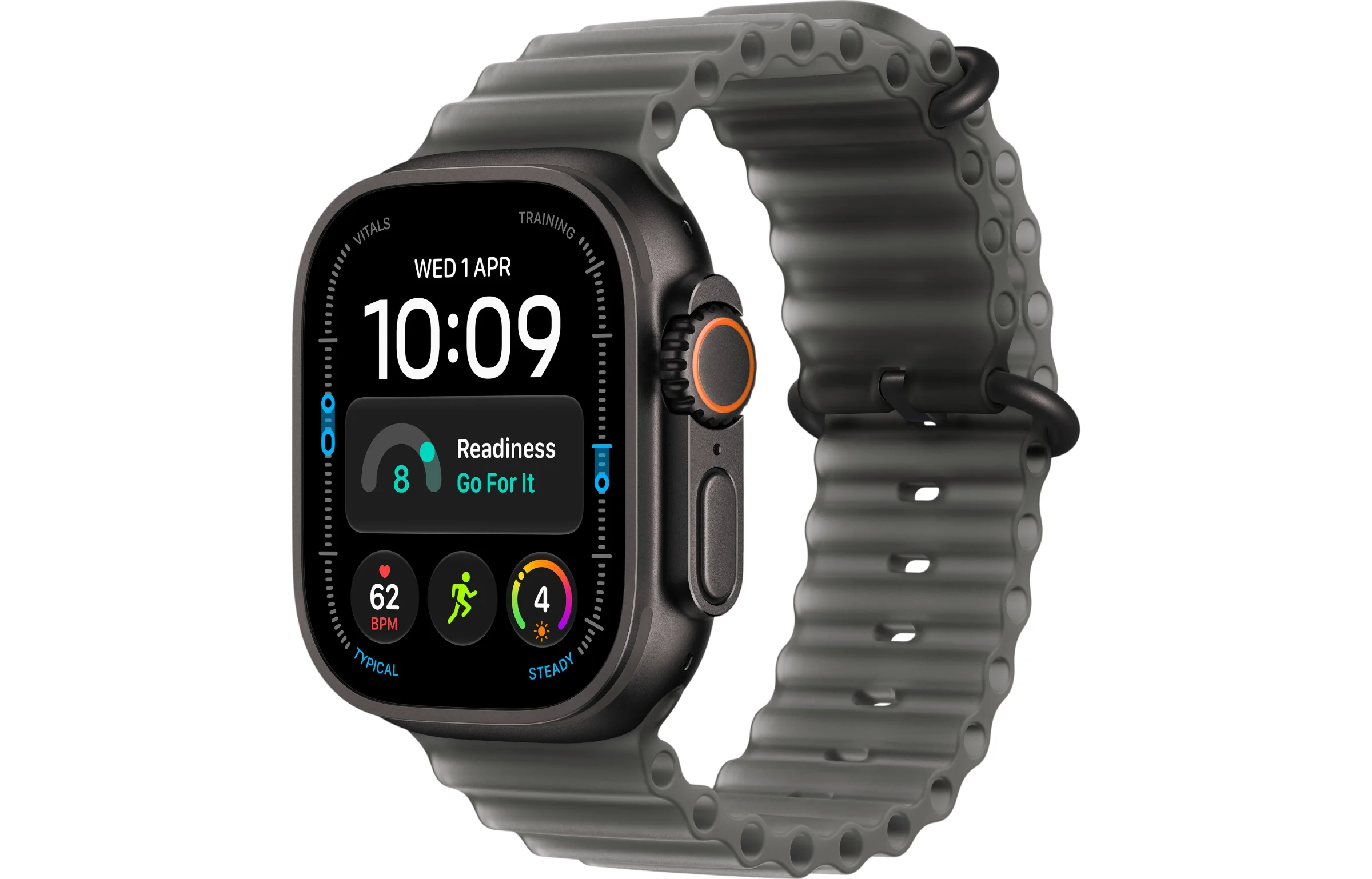 Apple Watch Ultra 4 49mm GPS + Cellular Black Titanium Case with Ocean Band
