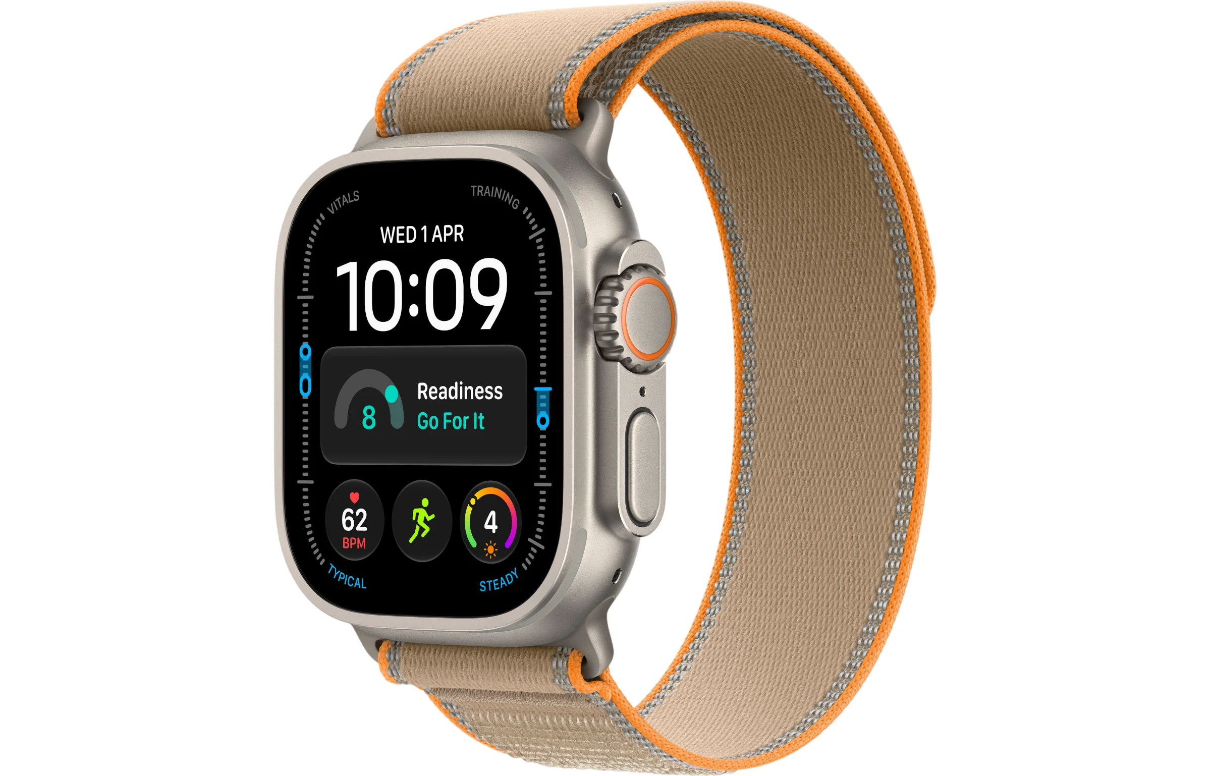 Apple Watch Ultra 4 49mm GPS + Cellular Natural Titanium Case with Trail Loop