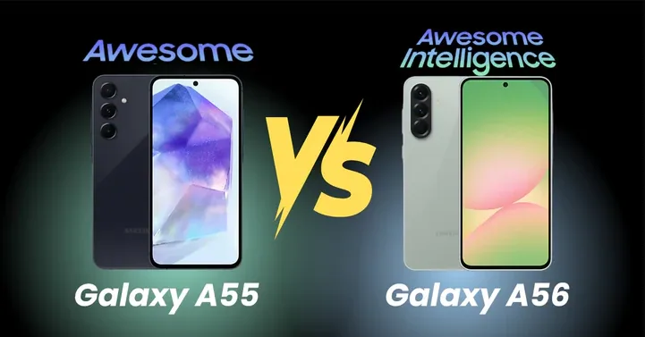 Samsung Galaxy A55 vs Galaxy A56 Best Mid-Range Samsung Smartphones at Miles Telecom UAE
