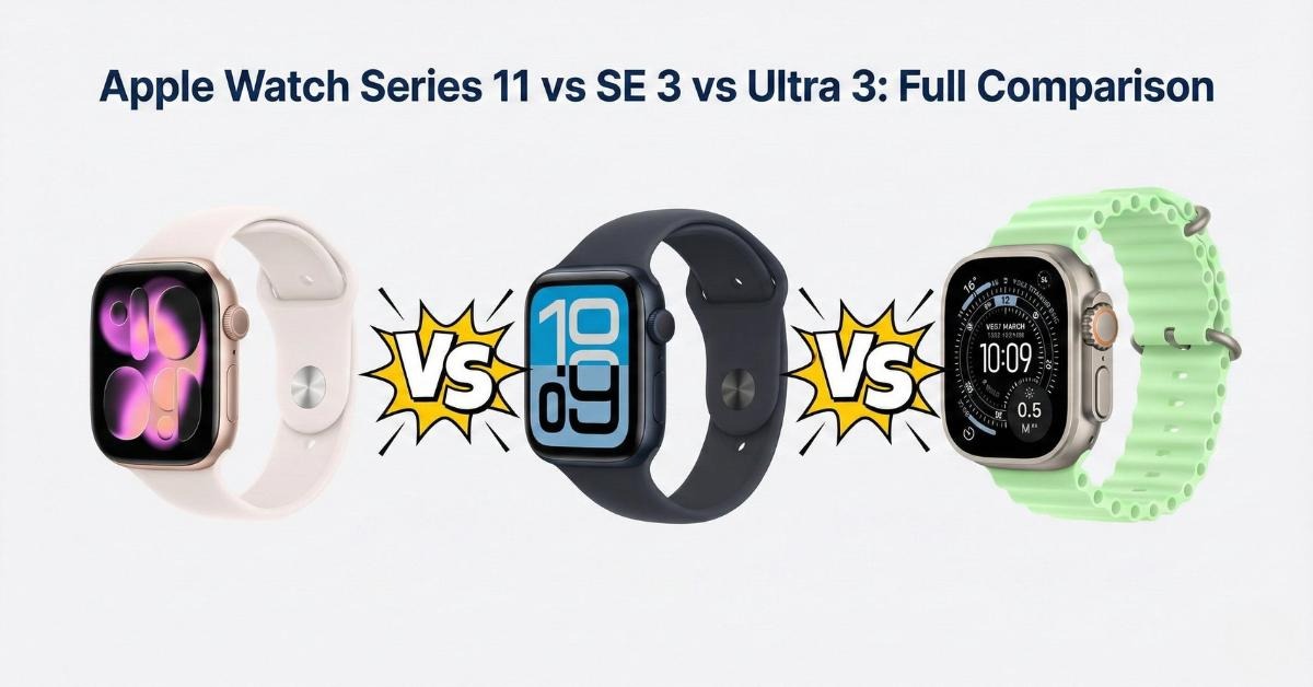 Apple Watch Series 11 vs SE 3 vs Ultra 3